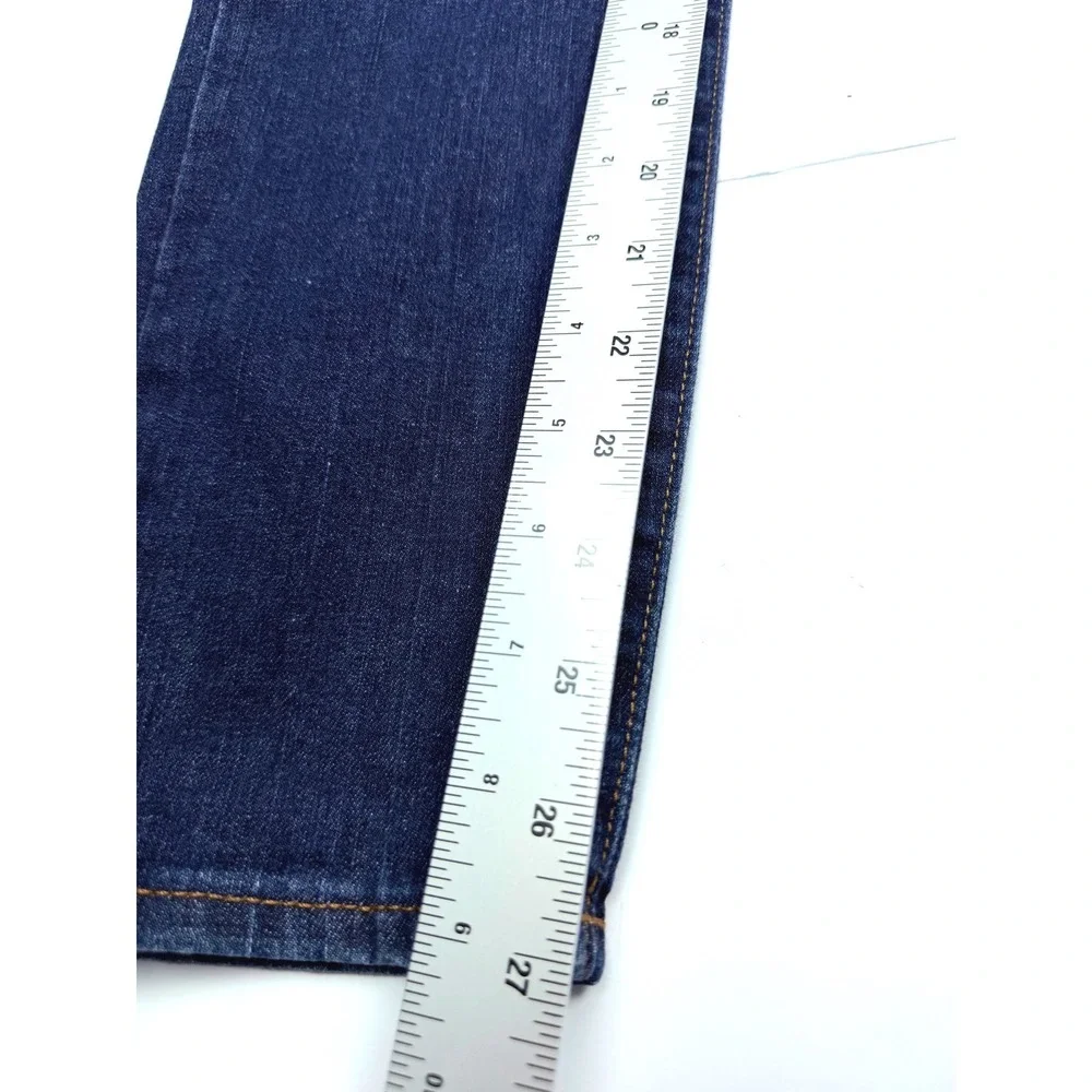 J.Crew 8 Toothpick Skinny Jeans Dark Wash Denim Size 29 Mid Rise Slim Fit